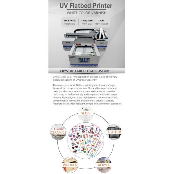 New Inkjet Mini Small Led Uv Printer A2 4060 Uv Flatbed Printer Mug Bottle Phone Case Uv Printer 4060 for Sale