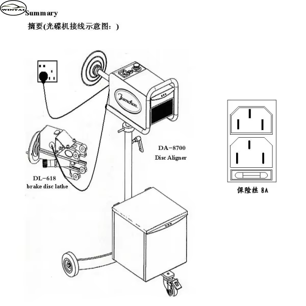 On-car Type Car Brake Disk Cutting Machine Brake Lathe Machine