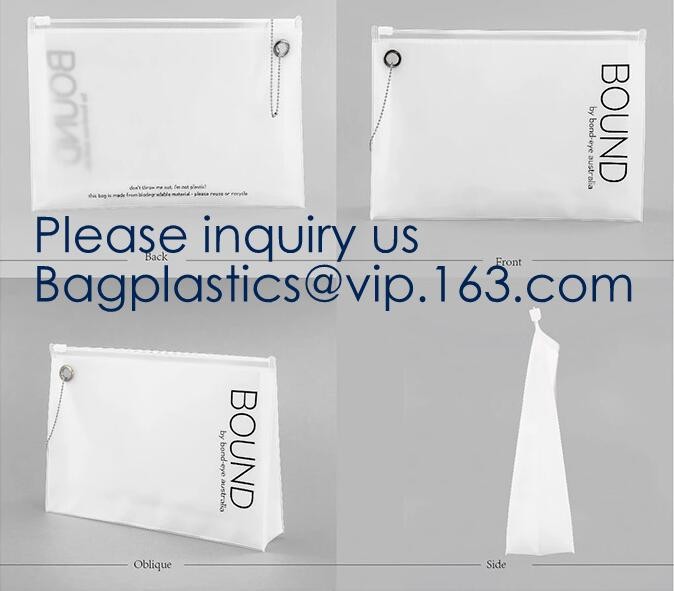 Custom Logo Zip Lock Transparent PVC EVA Cosmetic Bag,Reusable EVA swimwear bag with Zip lockk in various colors, bagease