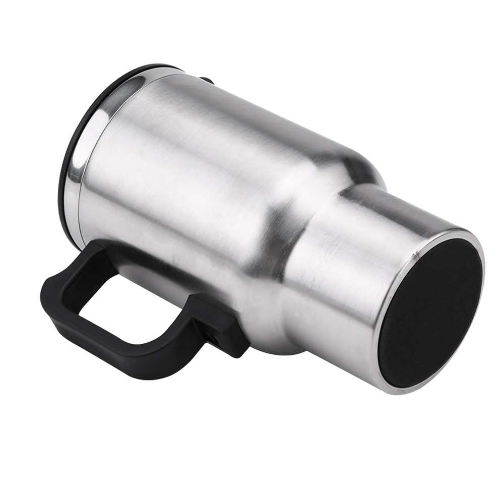 Car Heating Cup Travel Coffee Cup 12V Electric Heating Mug Stainless Steel Insulation Car Cup Charge Heat Mug