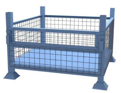 Customized Warehouse Wire Mesh Metal Storage Cage for Transportation and Warehouse Storage Collapsible Metal Cages
