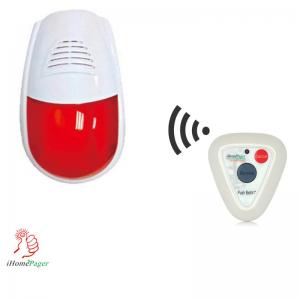 Quality wireless alarm system call button pager and light sound device wholesale