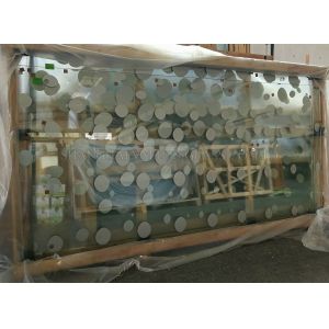 Quality 19mm Outdoor Tempered Laminated Printed Glass Grinded Edge wholesale