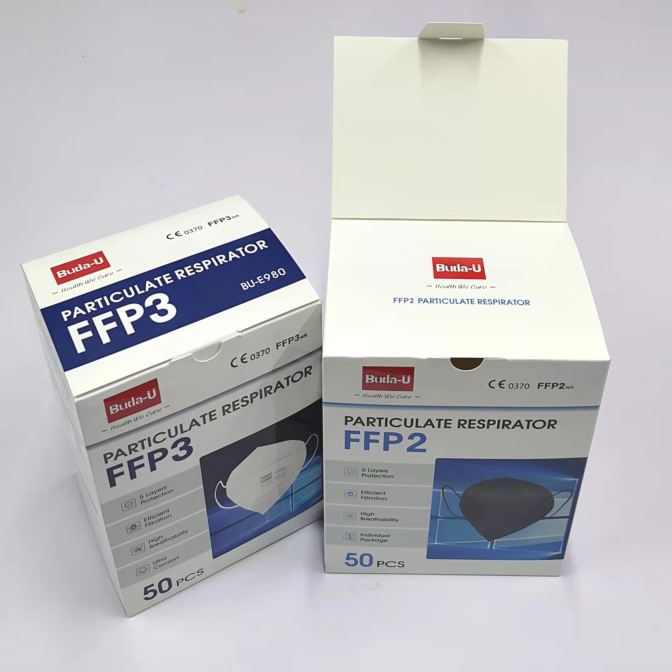 Adult Disposable FFP2 Protective Mask No Breathing Valve With CE And FDA Registered