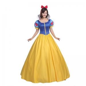 Quality Princess Dress Wholesale Satin Blue Yellow Custom made Snow White princess dress Cosplay wholesale