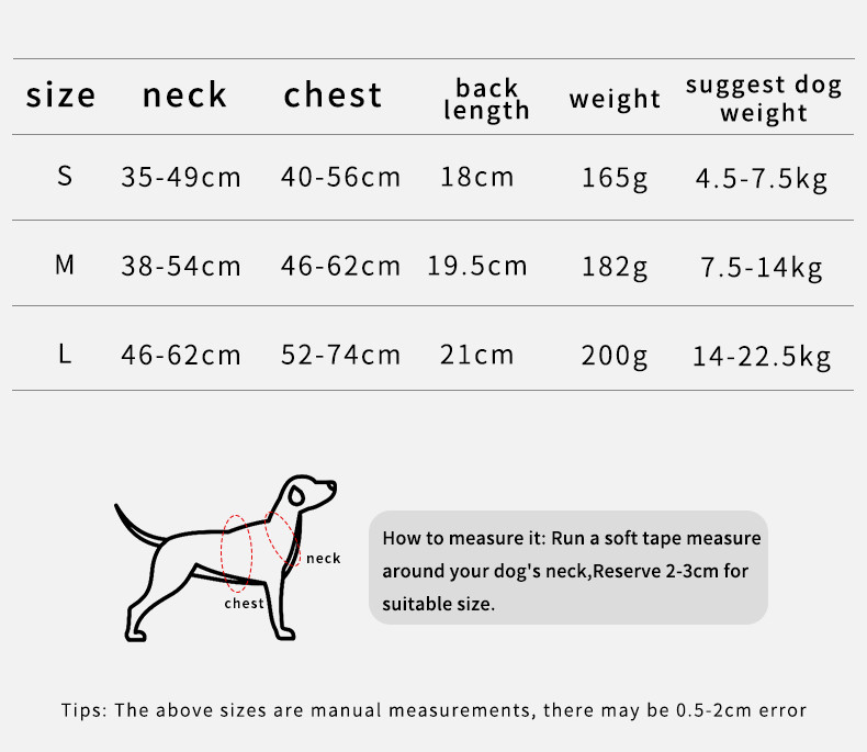 Dog harness for small and medium sized dogs, anti-breakaway dog ​​leash, reflective anti-escape leash