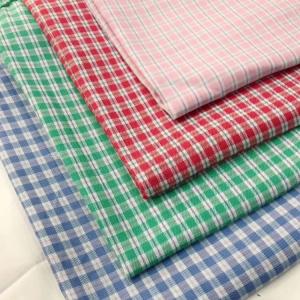 Quality Check Shirt Yarn Dyed Plaid Cotton Fabric Brushed Tartan Woven wholesale