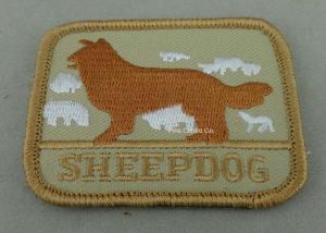 China Eco Friendly Custom Embroidery Patches with Polyester yarn / Cotton Yarn metallic thread on sale