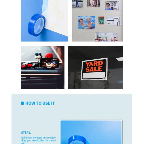 Reusable Double-sided Adhesive Nano Gel Tape DIY Design Office School Utensils Double Sided Tape No Mark Repeatable