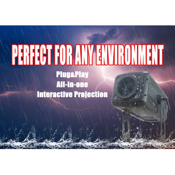 Nebula 80+ Interactive Games DLP 1000 Lumen LED Outdoor Projection 3D Mapping Gobo Video Projector