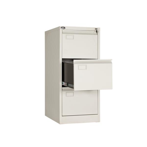 Metal Fireproof Office Equipment Steel Drawer Filing Cabinet 3 Layer
