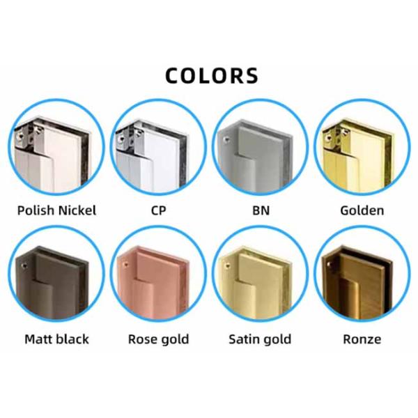 Hardware Stainless Steel Frameless Framed Concealed Pivot Mirror Glass Shower Door Hinge For Shower Glasses