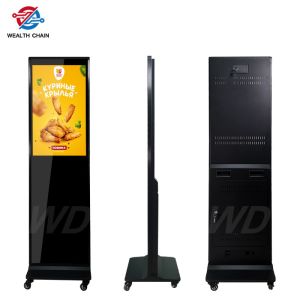 Quality 32 Inch Interactive Freestanding Mobile Digital Signage With Wheels wholesale