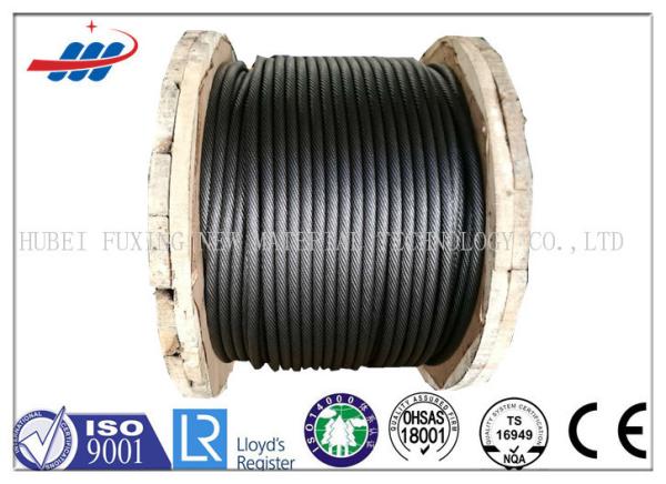 Cheap 6-48mm Ungalvanized Steel Rope Cable ZS / SZ Lay For Building , CE ISO Approved for sale