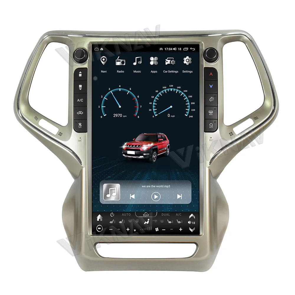 Car 2014 2018 Jeep Grand Cherokee Radio Replacement Auto Stereo 13.6 Inch OEM