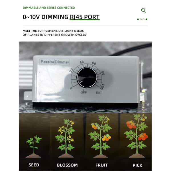 Greenhouse Dimmable Plant Growth Light Full Spectrum LM301H Far Red LED Grow Light