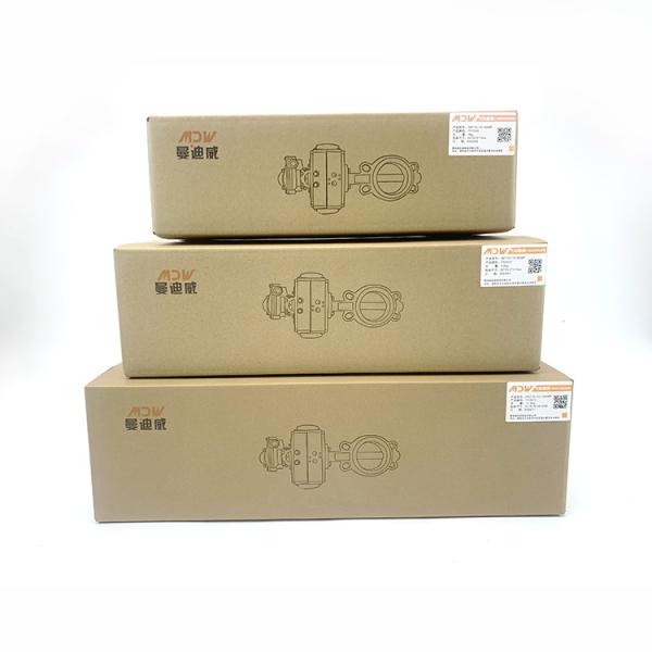 Powder Media DN80 Water Butterfly Valves With Pneumatic Actuator Sealing Performance