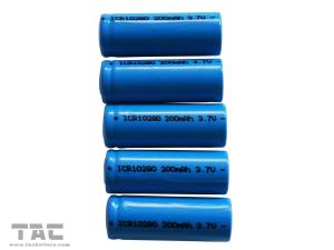 China ICR10280 Lithium Ion Cylindrical Battery 3.7V  200mAh  Long Cycle Life on sale