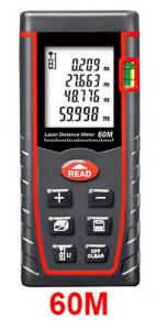 Quality Laser Distance Meter 60M Laser Rangefinder Range Finder Digital Tape infrared ruler Measure Area/volume Tool wholesale