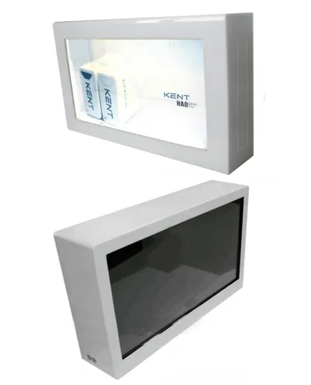 Transparent Lcd Display Box , Transparent Screen Display Infrared 10 Points Touch