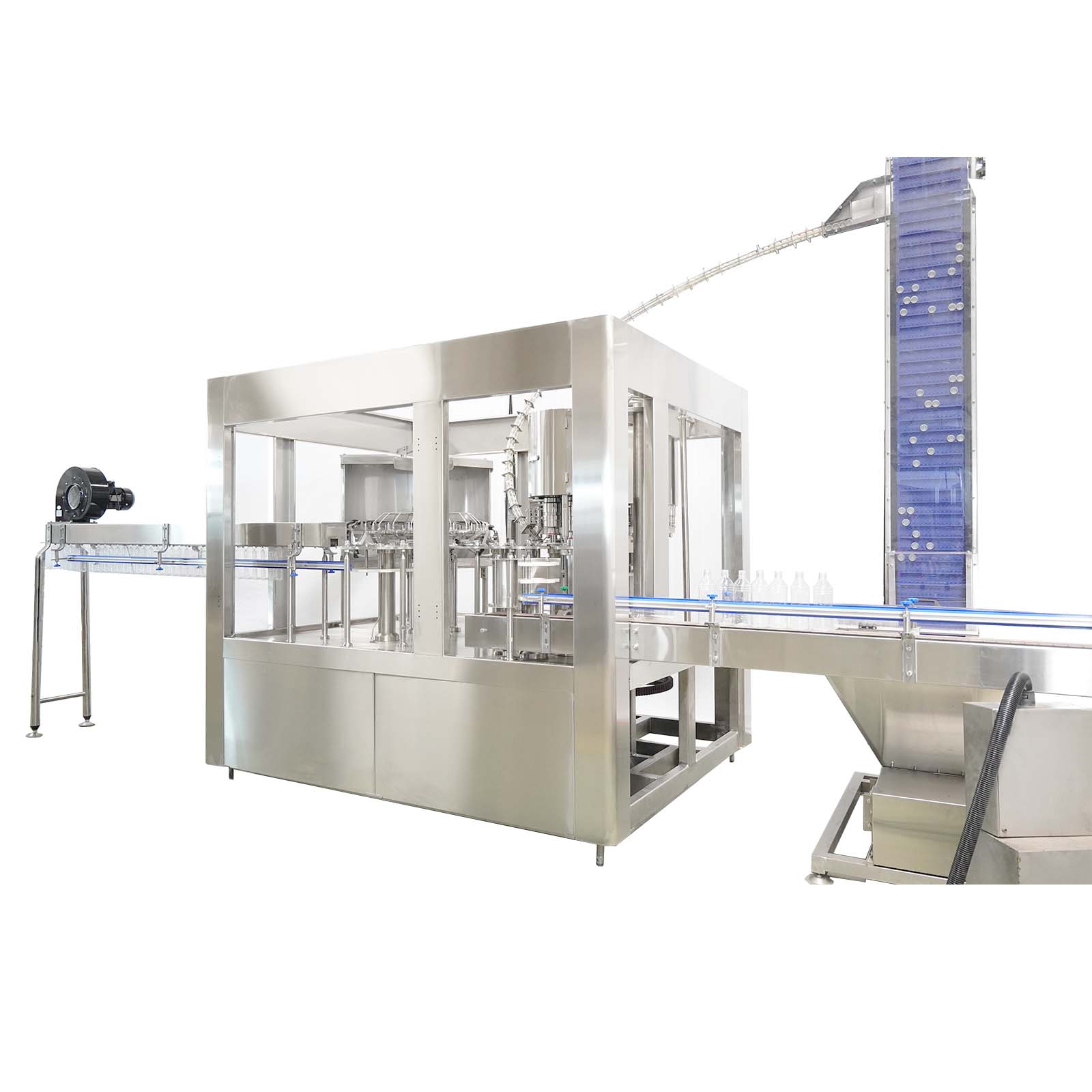 Flexible 3 In 1 Carbonated Beverage Filling Machine 2000bph-24000bph