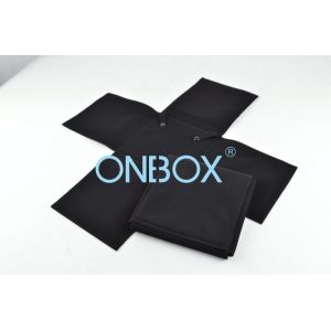 Quality Folding Necklace Jewelry PVC Packaging Bags With Micro Suede wholesale