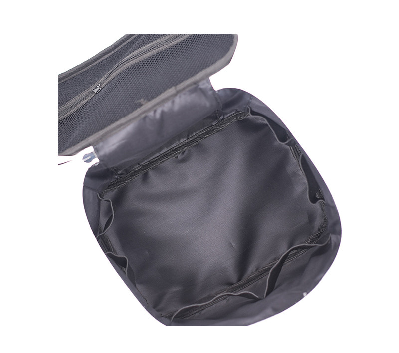 Cylinder Bucket Large Capacity Travel PU Leather Toiletry Bag Case