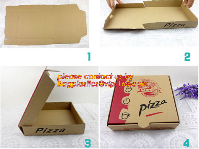 Wholesale Custom Printed Corrugated Cardboard Recycle Paper Pizza Box Manufacturer,Foldable Flat Packing Blank Craft Pac