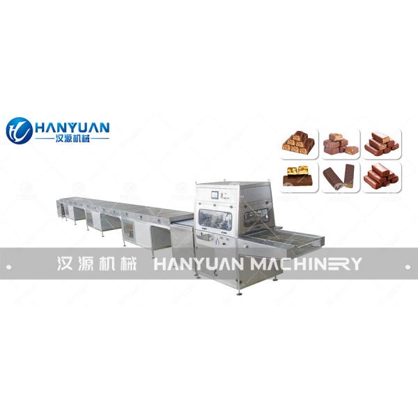 400kg/H PLC Chocolate Enrobing Line 20kW Chocolate Enrobing Equipment For Industrial