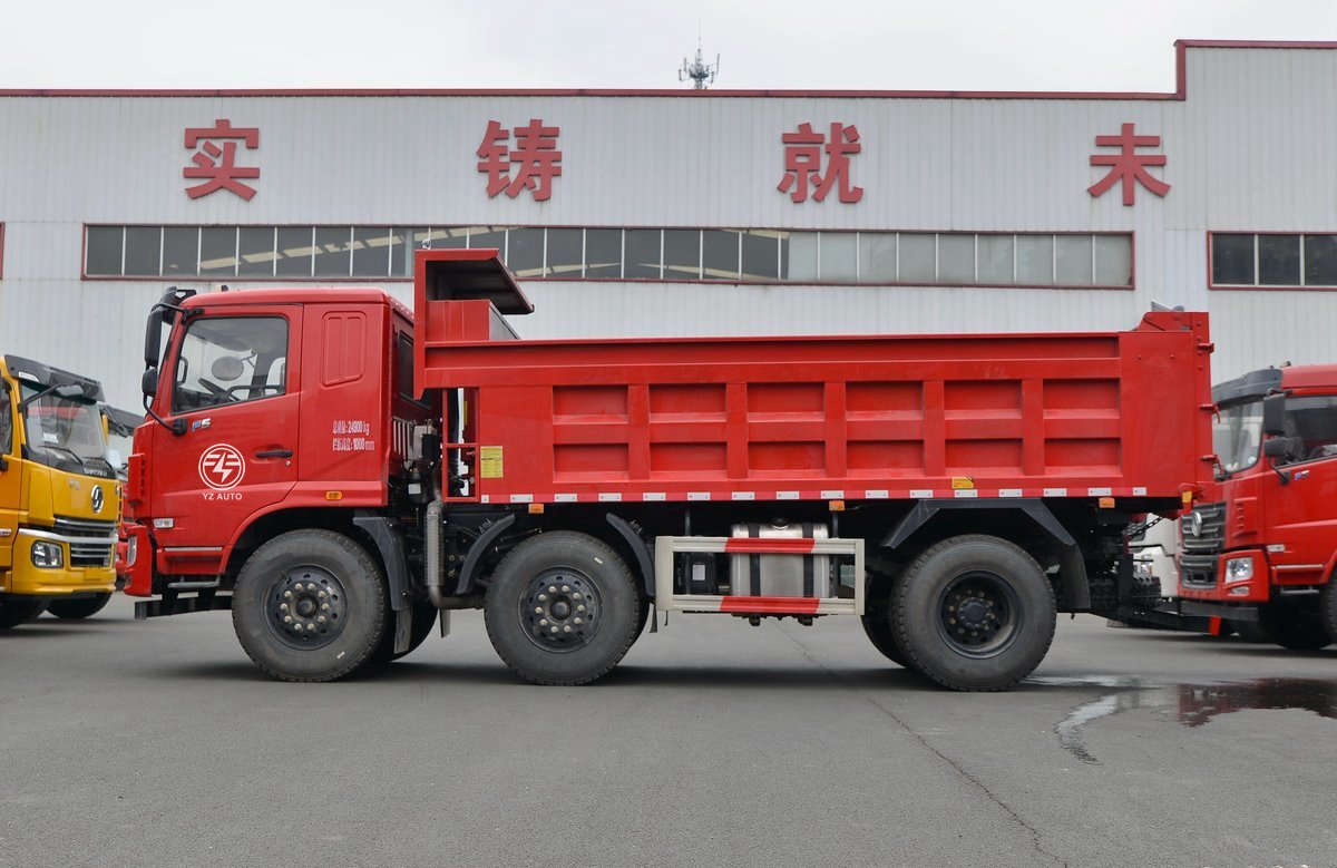 15T Tipping Dumper Truck With Donfeng Overturning Body Platform And 11.00R20 Tires