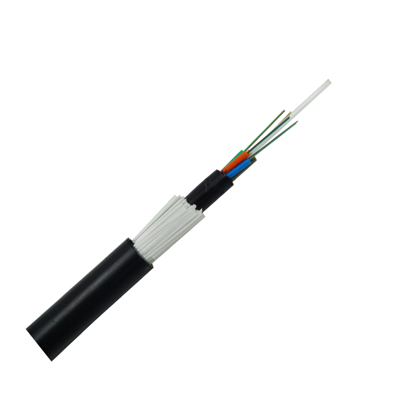 Aerial Glass Yarn 24 Core Fiber Cable GYFTY73 Types OEM ODM
