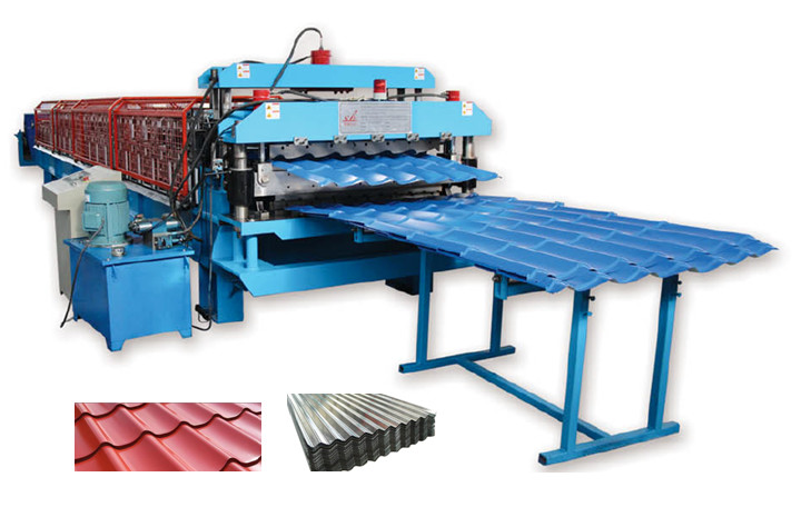 Quality Double Decking Panel Machine, Steel Structure Ribbed Panel Machine wholesale