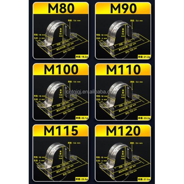 Metric Measurement System ZINC PVC Pipe Fitting Saddle Clamp Collar Clamp Split Pipe Saddle Clamp for Customized Solutions