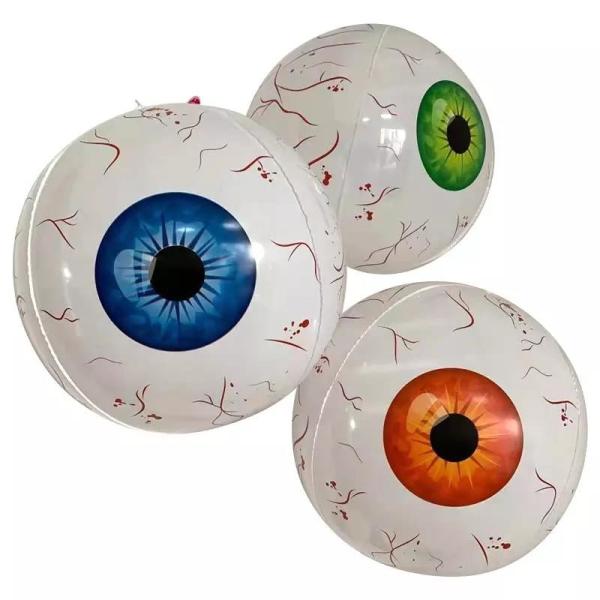 Halloween Eyeballs Scary Horror Props Inflatable Eye Style Balloons 22" 4D Foil Balloon
