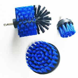 Quality 3pcs Bathroom Floor Electric Drill Cleaning Brush Plastic Handle wholesale