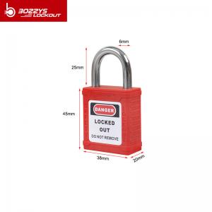 China BOSHI Industrial 25Mm Short Shackle Steel A3 Material Shackle Padlock on sale