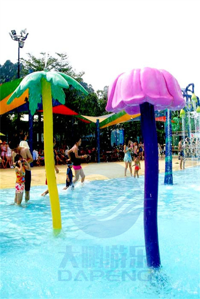 Water Park Equipment Water Spraying Leaves And Lotus For Children Aqua Park