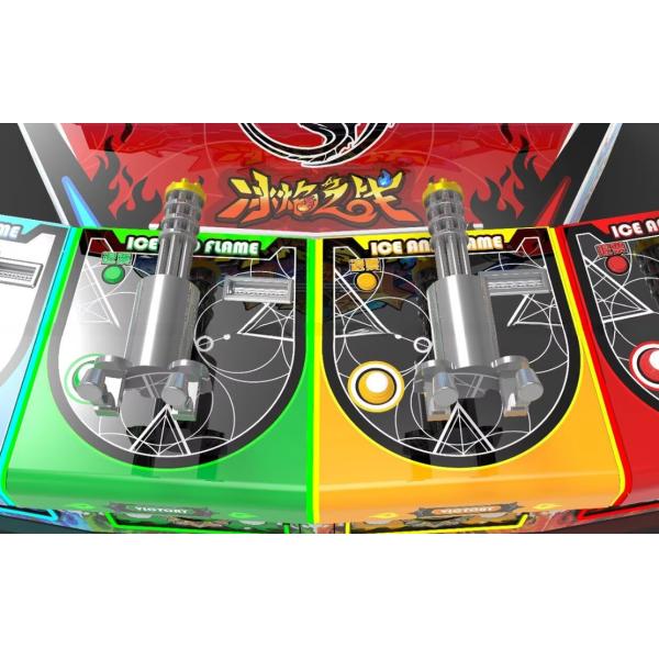 Large Screen Ice Flame Battle Shooting Game Machine 4 Player Arcade Machine