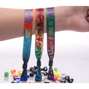 Fashionable Custom Wrist Band With Polyester / Satin Material