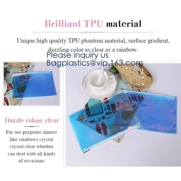 Promotional EVA cosmetic pouch bag with a rubber handle,eco friendly transparent BSCI women EVA cosmetic bag, bagease