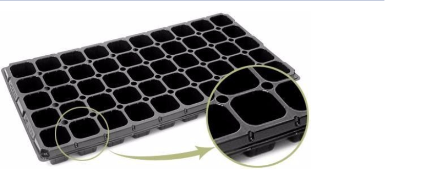 Factory price plastic seed germination tray for vegetables tobacco