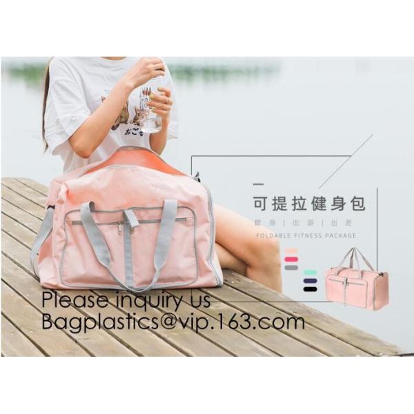 Pink Color Nylon Waterproof Handbag Large Capacity Carry-on Bag Durable Multifunction Bag Portable Women Bag