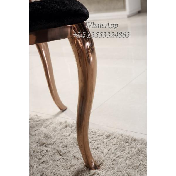 Stainless Steel Frame Dining Chairs With Rose Gold Color (YS-13)