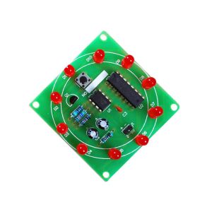 Diameter 50mm Red LED Turntable Lamp For Computer