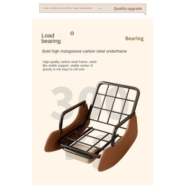 Single Foldable Rocking Recliner Sofa Chair Footrest Eco-Friendly Modern Design Corduroy Cover for Living Room Balcony Leisure