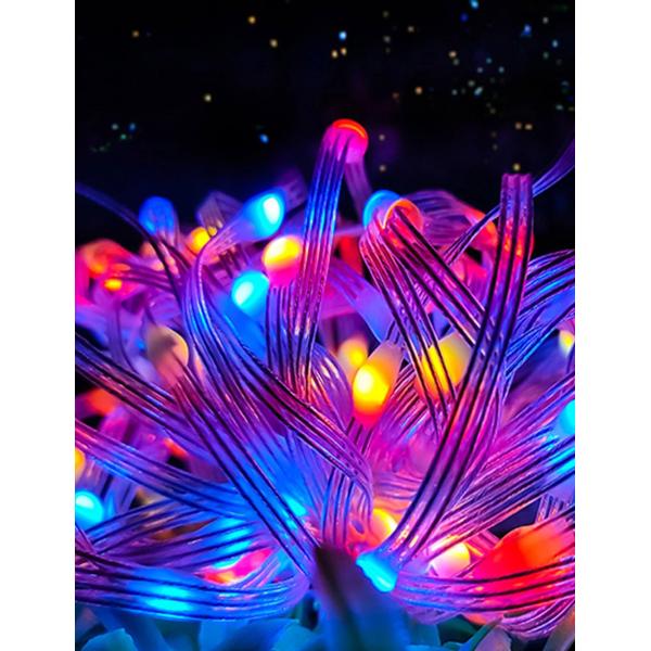 5m 10m App Control USB LED Leather Thread Lights String For Garden Tree Street Decor