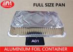Full Size Deep Disposable Aluminum Foil Pans 53cm X 33cm X 8cm 9700ml Volume
