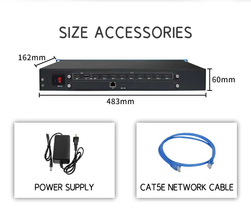 4K60 64 Opening Windows Surveillance Decoderor IP Stream Input Control Room NVR Decoder Electronic Map Security H.265 Decoder