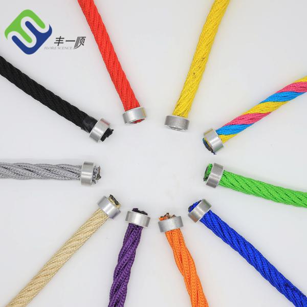 500m Length Polyester Combination Rope 4 Strand Playground Rope