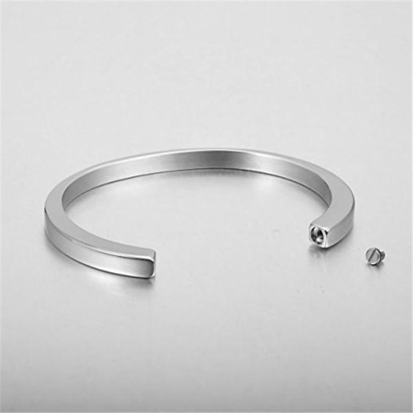 Rose Gold Plated Stainless Steel Cremation Bracelet for Memorial Tribute Keepsake